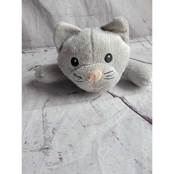 Melissa and Doug Gray Kitty Cat Plush Lovey Stuffed Animal Soft Laying Toy 9inch - Picture 2 of 7